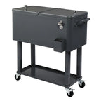 Glacière en fer avec revêtement pulvérisé de 80 QT et étagère