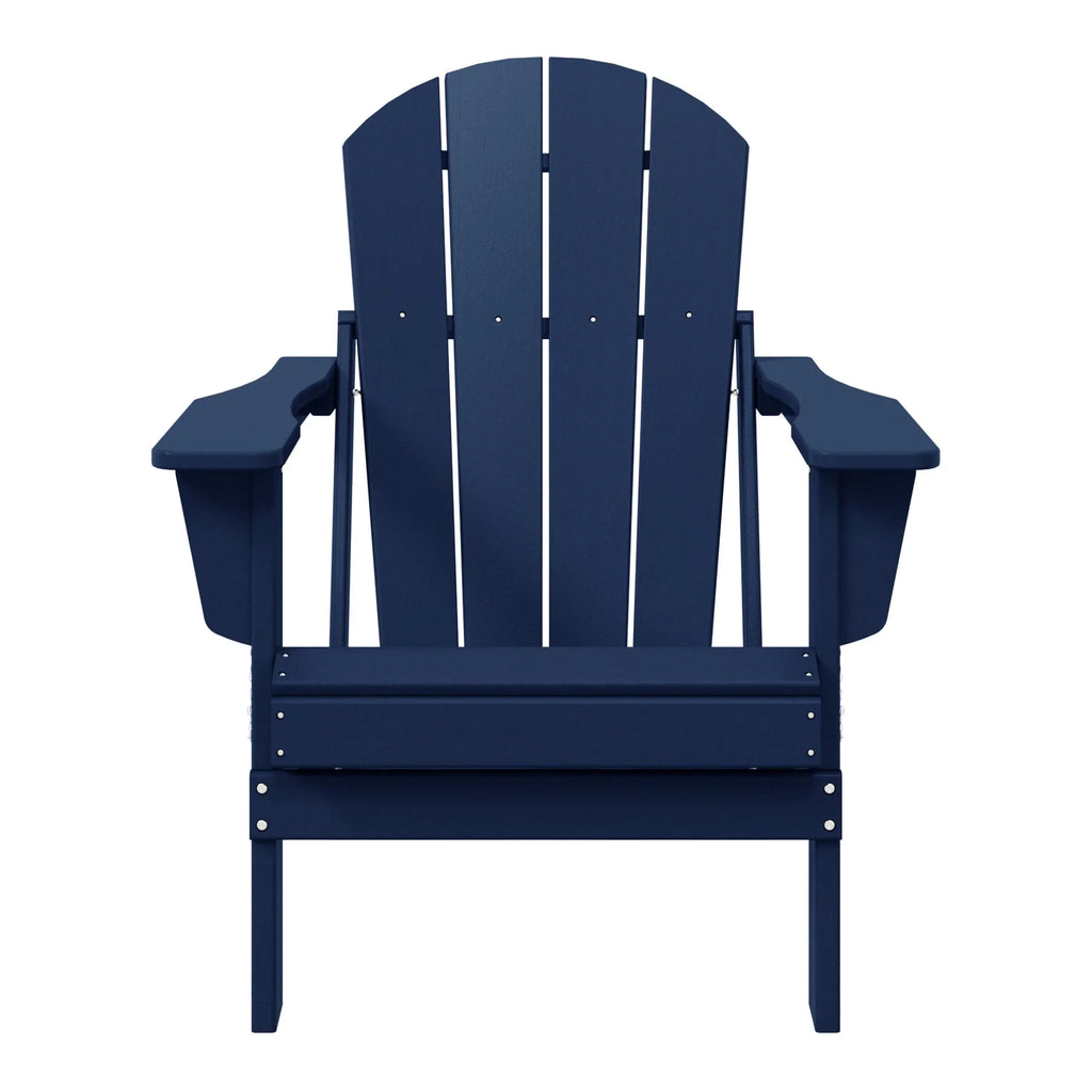Polytrends Laguna Fade Resistant All Weather Outdoor Patio Folding Adirondack Chair