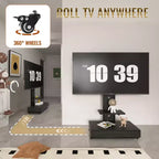 Meuble TV pour téléviseurs de 32 à 75 pouces, chariot TV mobile à hauteur réglable avec tiroir et roulettes pour le salon, la chambre et le bureau - ModernLuxe
