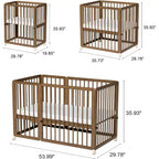 Lit bébé convertible JOYMOR 8-en-1, avec 2 matelas, convertible en berceau, lit bébé mi-hauteur, lit bébé pleine grandeur, lit de repos, lit pour tout-petit et parc