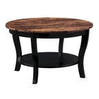 Tavolino rotondo da caffè Convenience Concepts American Heritage con ripiano