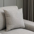 Canapé-lit moderne surdimensionné avec méridienne, style mi-siècle, avec coussin