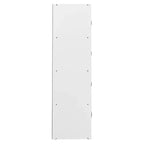 Bibliothèque-armoire de rangement polyvalente fermée Hodedah HID44, robuste, à 8 portes, à poser au sol, pour la maison et le bureau, finition bois de hêtre