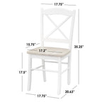 Esszimmerstühle im Landhausstil „Country Cottage“ von Simple Living (2er-Set)