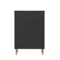 Meuble de rangement à chaussures CLIHOME pour entrée, 24 paires, avec tiroirs basculants, étagère et placard