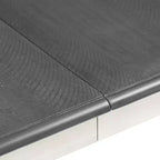 Ensemble de table à manger extensible de style champêtre pour 6 personnes, table rectangulaire et 6 chaises rembourrées