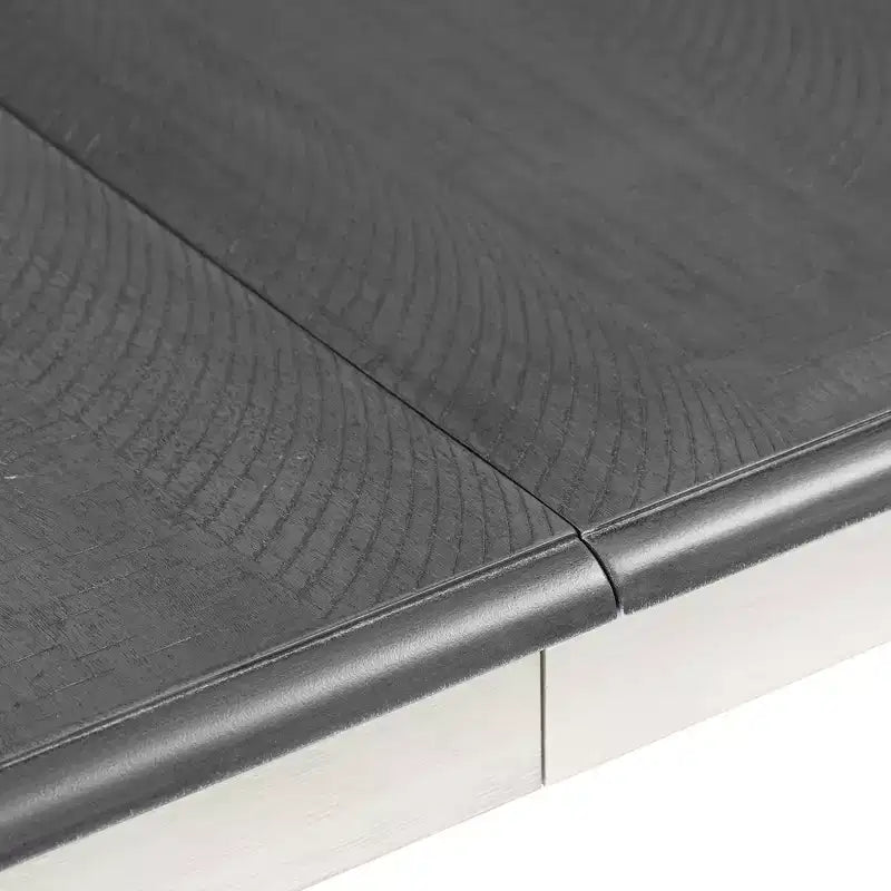 Ensemble de table à manger extensible de style champêtre pour 6 personnes, table rectangulaire et 6 chaises rembourrées