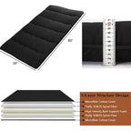 Japanese Futon Mattress, Foldable Floor Sleeping Pad, Tatami Mat for Home, Camping Mattress