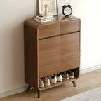 Meuble à chaussures moderne de taille moyenne en bois pour couloir