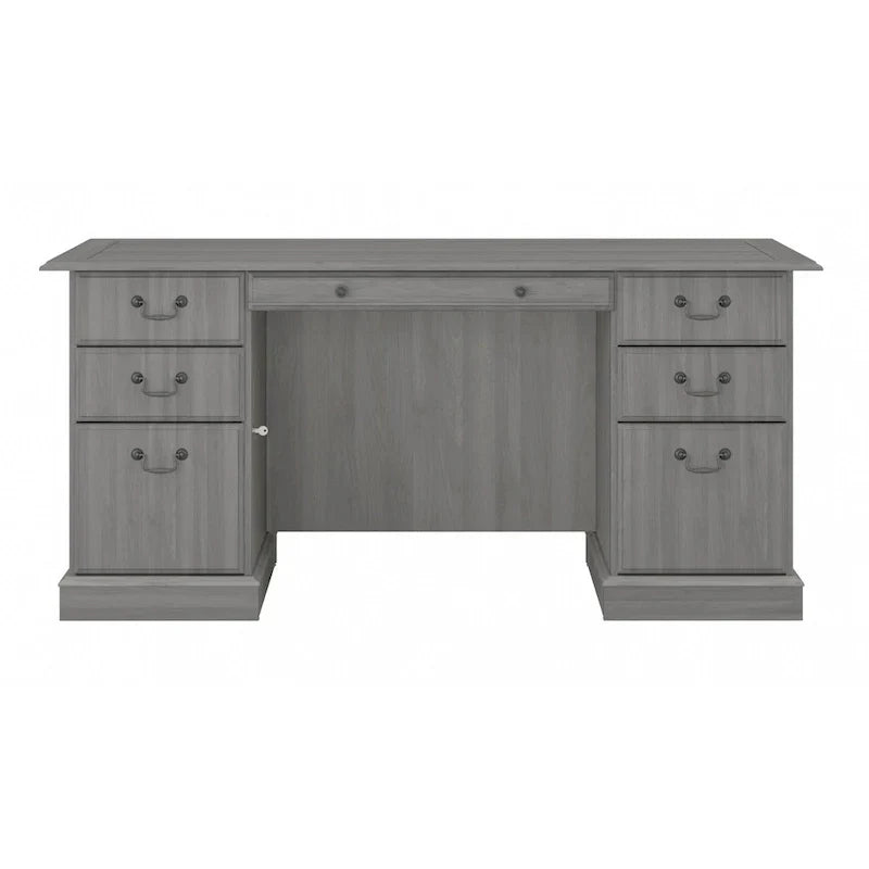 Scrivania direzionale Bush Furniture Saratoga con cassetti e vano portaoggetti