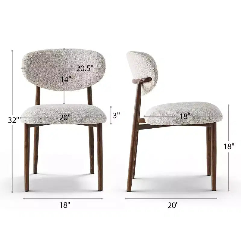 Set di 4 sedie da pranzo moderne imbottite con schienale curvo, sedie laterali senza braccioli con struttura in ferro per sala da pranzo e cucina-Panipeachy