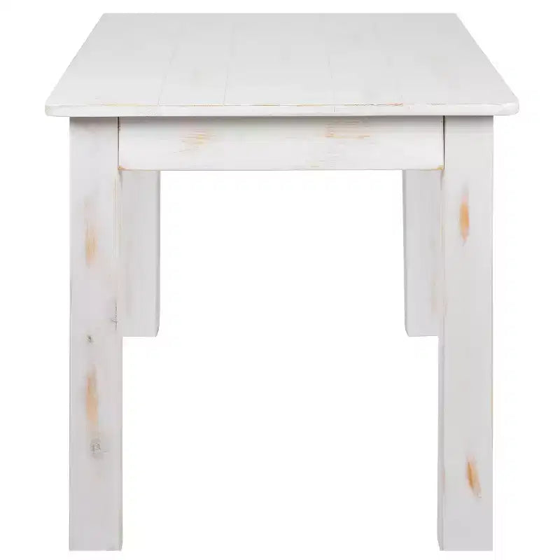 Mesa de jantar retangular Flash Furniture, 46 x 30, em pinho maciço