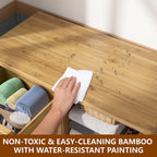 Meuble de rangement bas pour salle de bains VEIKOUS avec 4 tiroirs