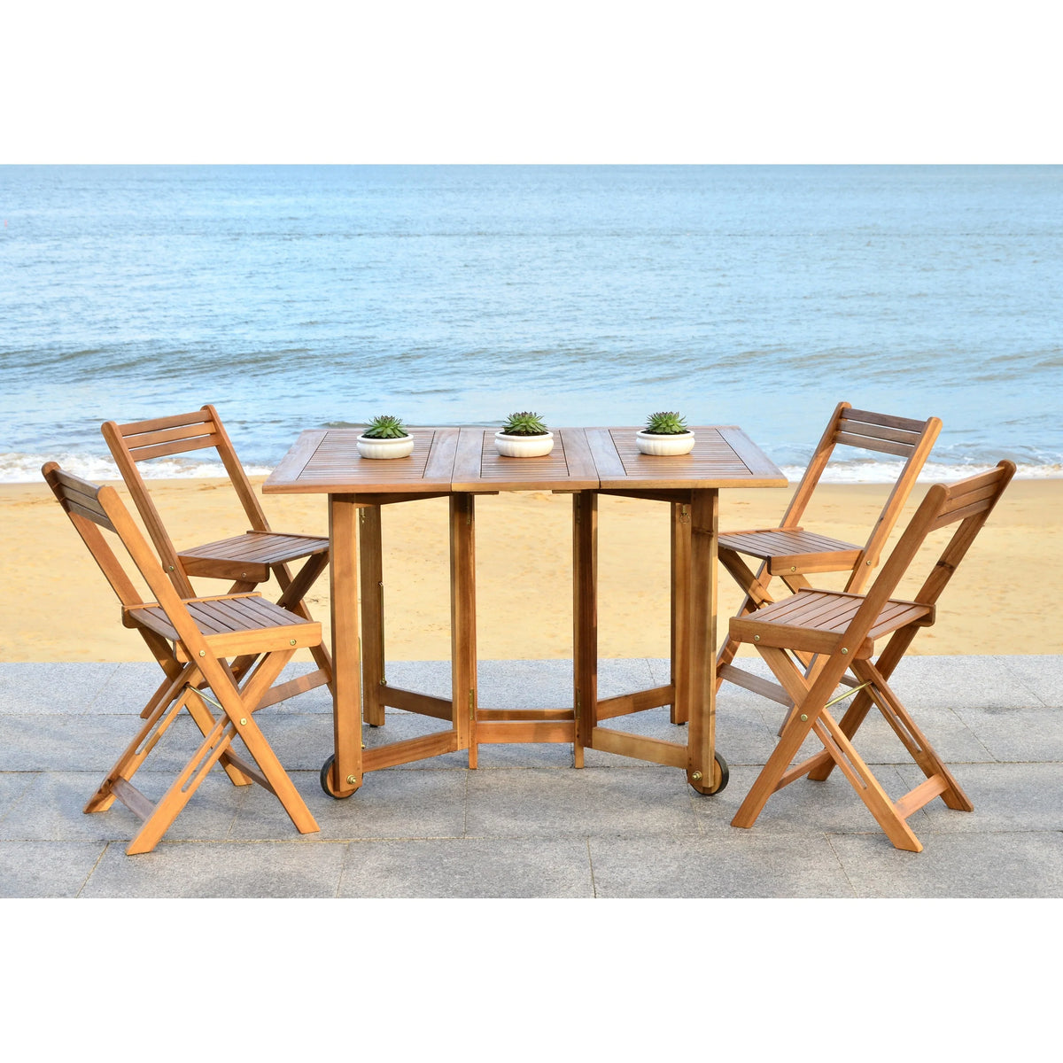 Set da pranzo da esterno SAFAVIEH Brandy, 5 pezzi - 43" L x 35" P x 29" H