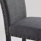 Set da pranzo Roundhill Furniture Amisos, tavolo da pranzo con gambe a forcina con 4 sedie e panca imbottita, 6 pezzi