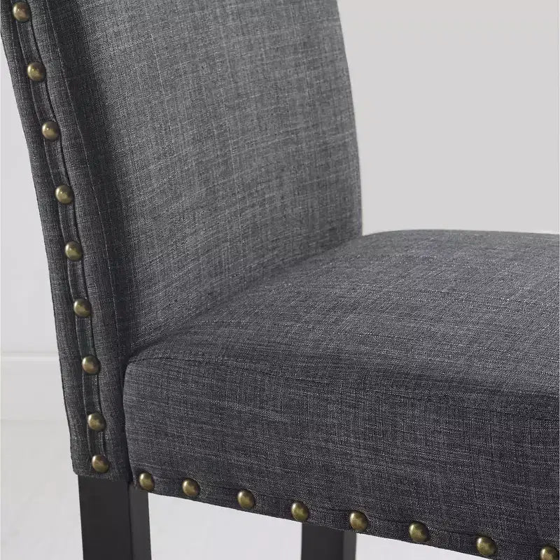 Set da pranzo Roundhill Furniture Amisos, tavolo da pranzo con gambe a forcina con 4 sedie e panca imbottita, 6 pezzi