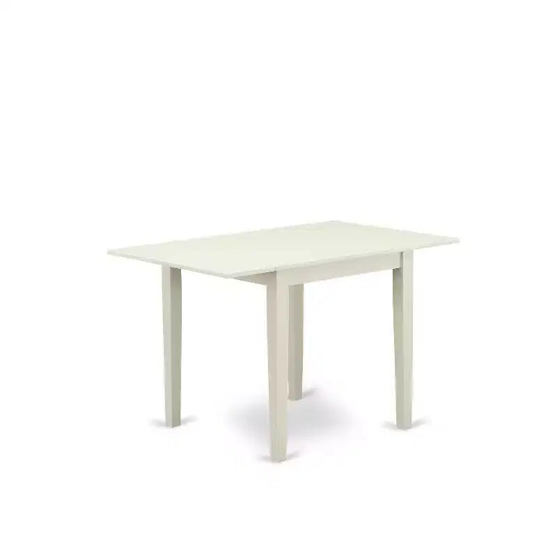 Set tavolo da pranzo moderno HomeStock, tavolo e sedie in legno bianco