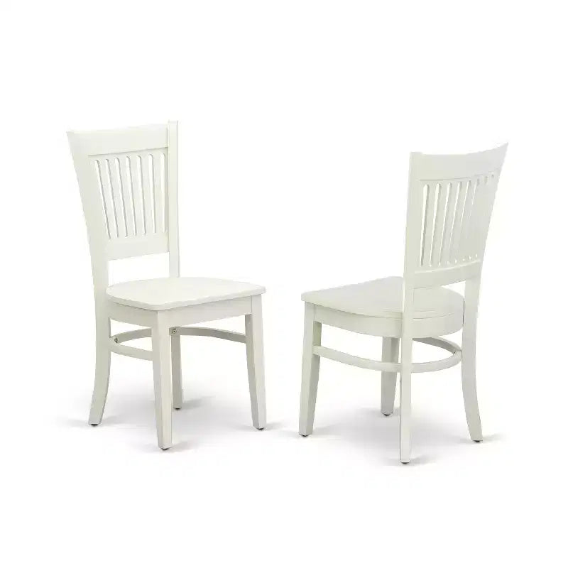 Set tavolo da pranzo moderno HomeStock, tavolo e sedie in legno bianco