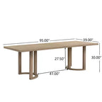 Christopher Knight Home Dason, Set da Pranzo Moderno di Metà Secolo da 7 Pezzi con Sedie Imbottite e Tavolo Minimalista