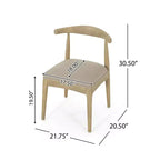 Christopher Knight Home Dason, Set da Pranzo Moderno di Metà Secolo da 7 Pezzi con Sedie Imbottite e Tavolo Minimalista