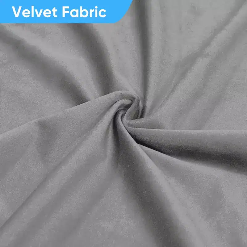 Mjkone Divano componibile a 3 posti a forma di L in velluto con pouf, divani trasformabili con bordo borchiato