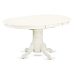 Set tavolo da cucina HomeStock Belmont 7 pezzi - 6 sedie da pranzo con seduta in legno - Tavolo da pranzo da cucina con prolunga a farfalla - Finitura bianco lino