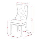 HomeStock Belmont Set da Pranzo 7 Pezzi Contiene un Tavolo da Cucina Rettangolare con Prolunga a Farfalla e 6 Sedie Imbottite, Nero