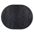 Set Tavolo da Pranzo Allungabile per 4, Tavolo Rotondo in Legno con 4 Sedie Imbottite per Cucina