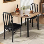 Set da tavolo da pranzo quadrato con sedie imbottite Tavolo da cucina per casa, appartamento, spazio ridotto