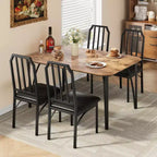 Set da tavolo da pranzo quadrato con sedie imbottite Tavolo da cucina per casa, appartamento, spazio ridotto