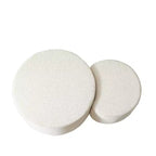 Set di 2 Tavolini da Caffè Rotondi Componibili, Tavoli Multiuso Imbottiti in Schiuma per Soggiorno, Versatile Tavolino da Salotto, Ottomana o Tavolino d'Appoggio