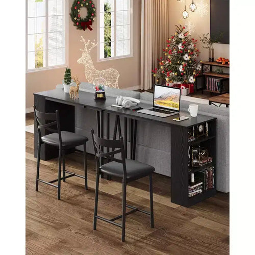 Set da bar da 3 pezzi per 2 persone, set con tavolo e sedie da bar con prolunga a ribalta, set da pranzo con ripiani contenitori, adatto agli spazi piccoli