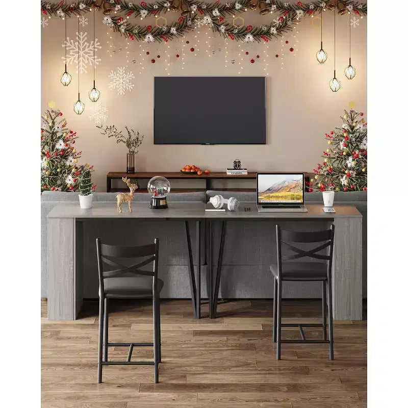 Set da bar da 3 pezzi per 2 persone, set con tavolo e sedie da bar con prolunga a ribalta, set da pranzo con ripiani contenitori, adatto agli spazi piccoli
