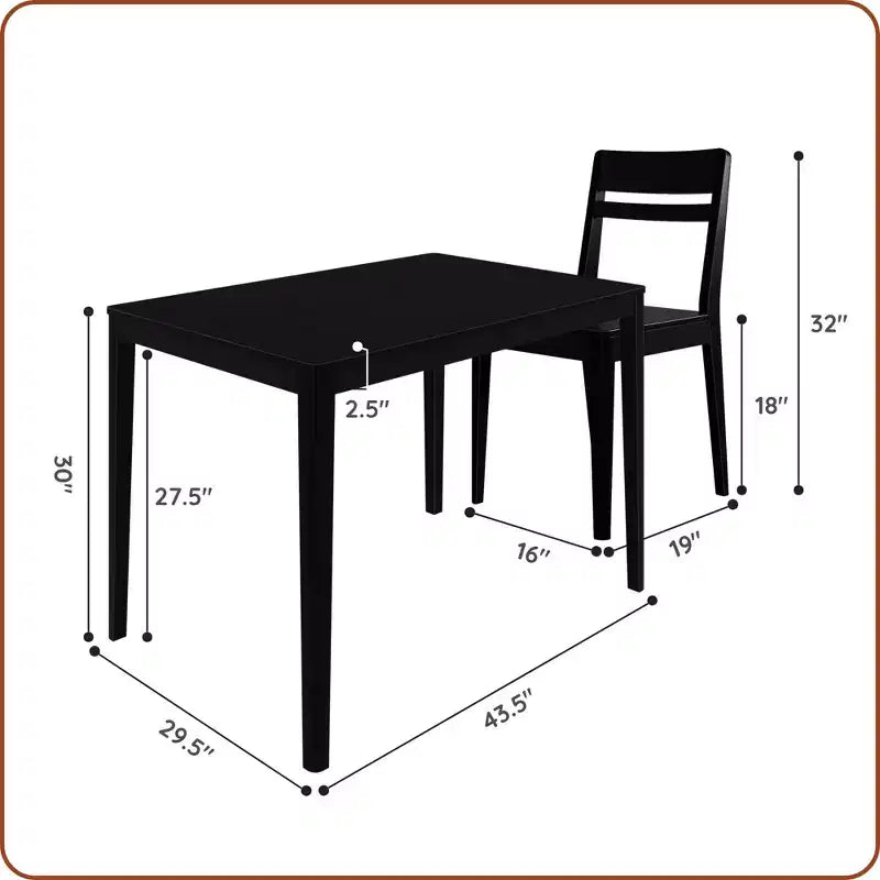 Sedia da pranzo e tavolo combinati Crew