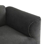 Divano da salotto di lusso a 4 posti in velluto Clihome con pouf mobile, divano imbottito
