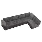 Divano componibile di lusso HOMLUX, divano a nuvola oversize per soggiorno, divano letto convertibile imbottito con seduta profonda e chaise longue.
