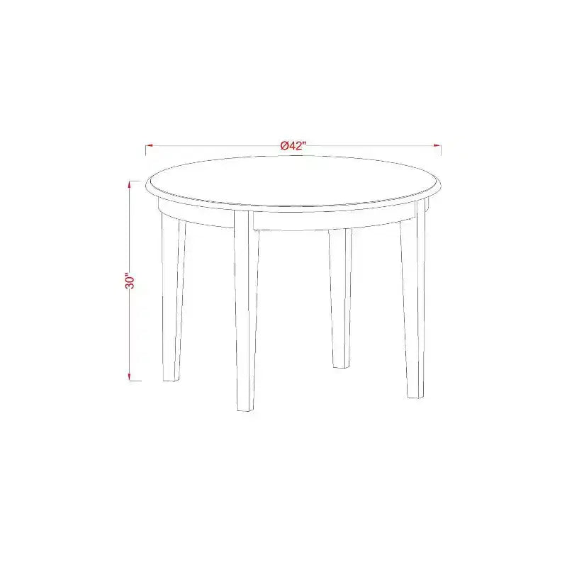 Set da pranzo da 3 pezzi - Tavolo da cucina e 2 sedie - Piccolo tavolo rotondo - Bianco lino e azzurro baby
