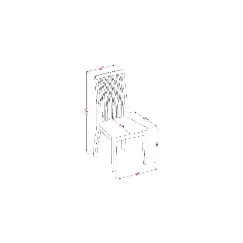 Set da pranzo 7 pezzi - Tavolo e sedie da cucina - Mobili moderni per sala da pranzo - Finitura bianco lino