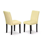 Set da pranzo da 7 pezzi Tavolo da cucina rettangolare con 6 sedie - Allunga da 42/60 e gambe nere