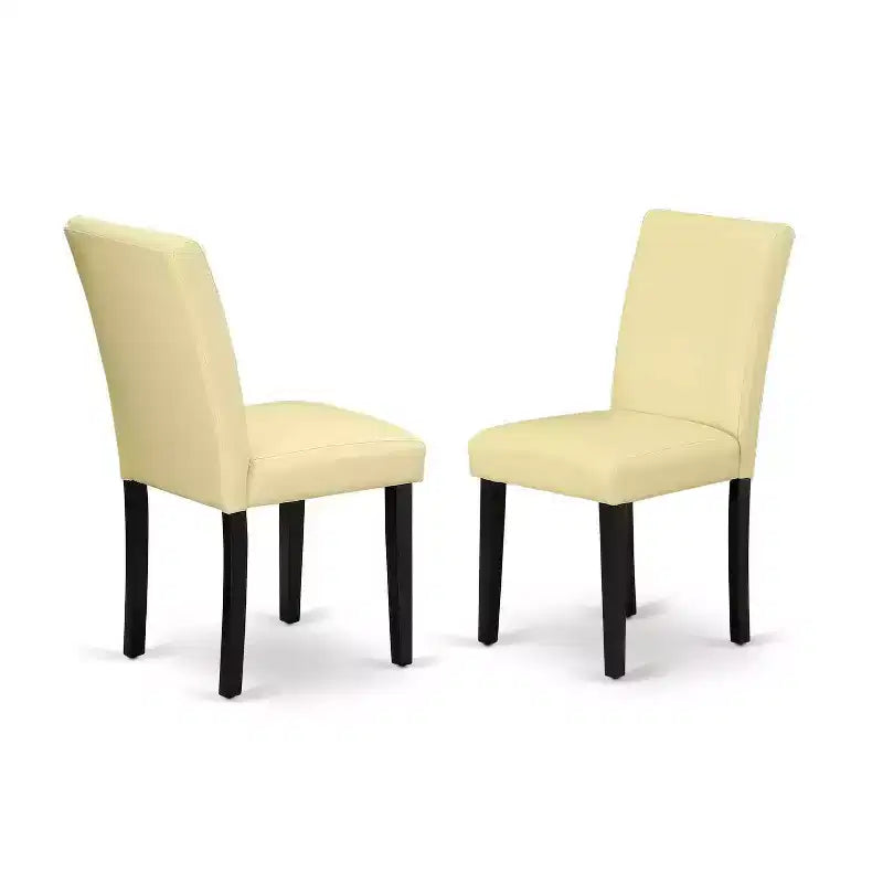 Set da pranzo da 7 pezzi Tavolo da cucina rettangolare con 6 sedie - Allunga da 42/60 e gambe nere