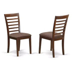 Set da pranzo 5 pezzi in legno tavolo e sedie - Set da pranzo con tavolo a ribalta finitura mogano