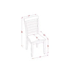 Set da pranzo 5 pezzi in legno tavolo e sedie - Set da pranzo con tavolo a ribalta finitura mogano