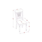 HomeStock Tavolo da pranzo ovale 5 pezzi con ripiano in legno massiccio finitura nera e ciliegio e 4 sedie