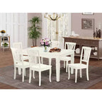 Set da pranzo Rinascimento 7 pz Tavolo rettangolare e 6 sedie - Espandibile 42x60 pollici