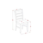 Set da pranzo 5 pezzi - Tavolo da cucina rotondo e 4 sedie - Set da pranzo in stile costiero - Tavolo da 106,68 cm