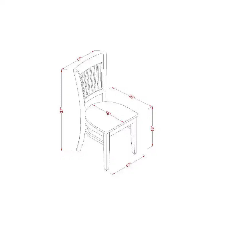 Set da pranzo 5 pezzi - Tavolo da pranzo e sedie in legno - Stile rustico bianco lino