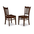 Set da pranzo con tavolo rettangolare in 7 pezzi, tavolo da 60 pollici con 6 sedie da cucina in legno