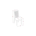 Set Tavolo Cucina Rotondo con 4 Sedie - Set Sala da Pranzo da 42 Pollici - Finitura Ciliegio Color Lattemiele