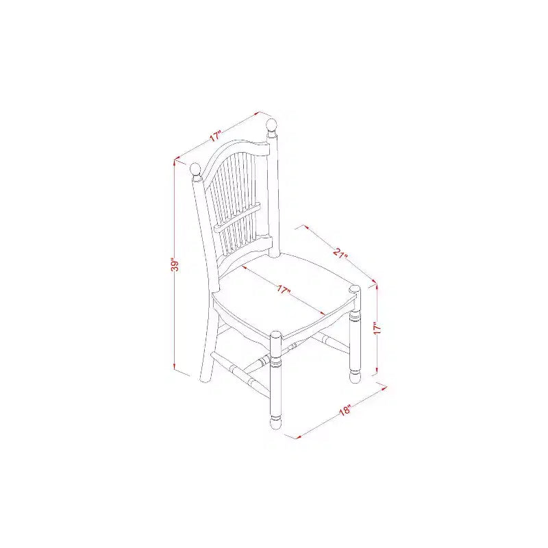 Set da pranzo moderno 5 pezzi - Tavolo rotondo e 4 sedie - Set cucina lino bianco