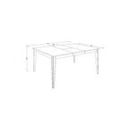 Gothic Glamour Dining Set - Table with Leaf & 6 Chairs - Elegant Cappuccino Finish
